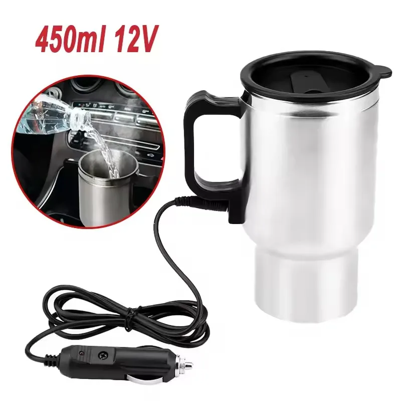Camping Cooking Electric - Electric Heating Car Kettle 12V 450ml