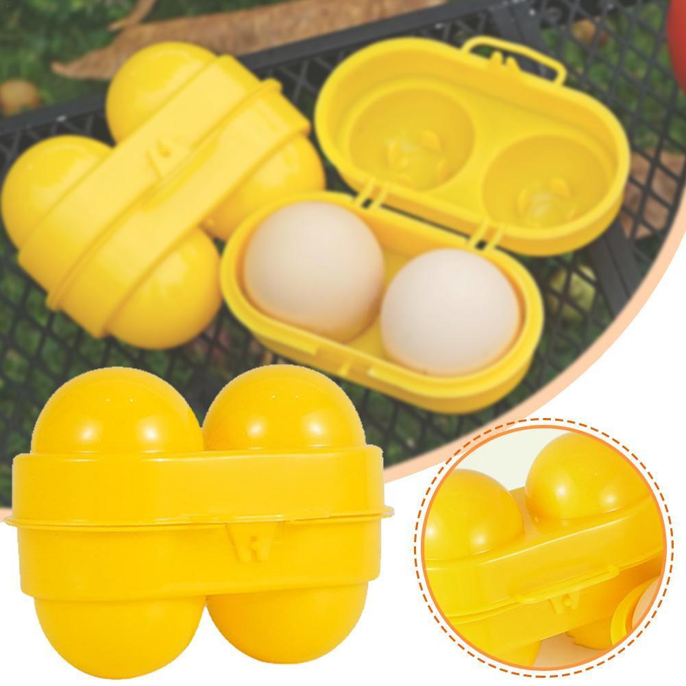 Camping Cooking Rack - 2 Grid Egg Storage Box Container
