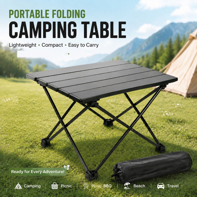Camping Cooking Table Foldable - Lightweight Portable Foldable Camping Table Foldable