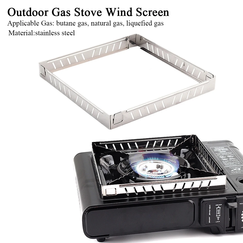 Outdoor Gas Stove Wind Screen  - Camping Cooking Windshield ulasan dan harga
