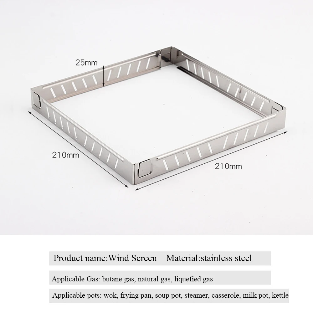Outdoor Gas Stove Wind Screen  - Camping Cooking Windshield ulasan dan harga