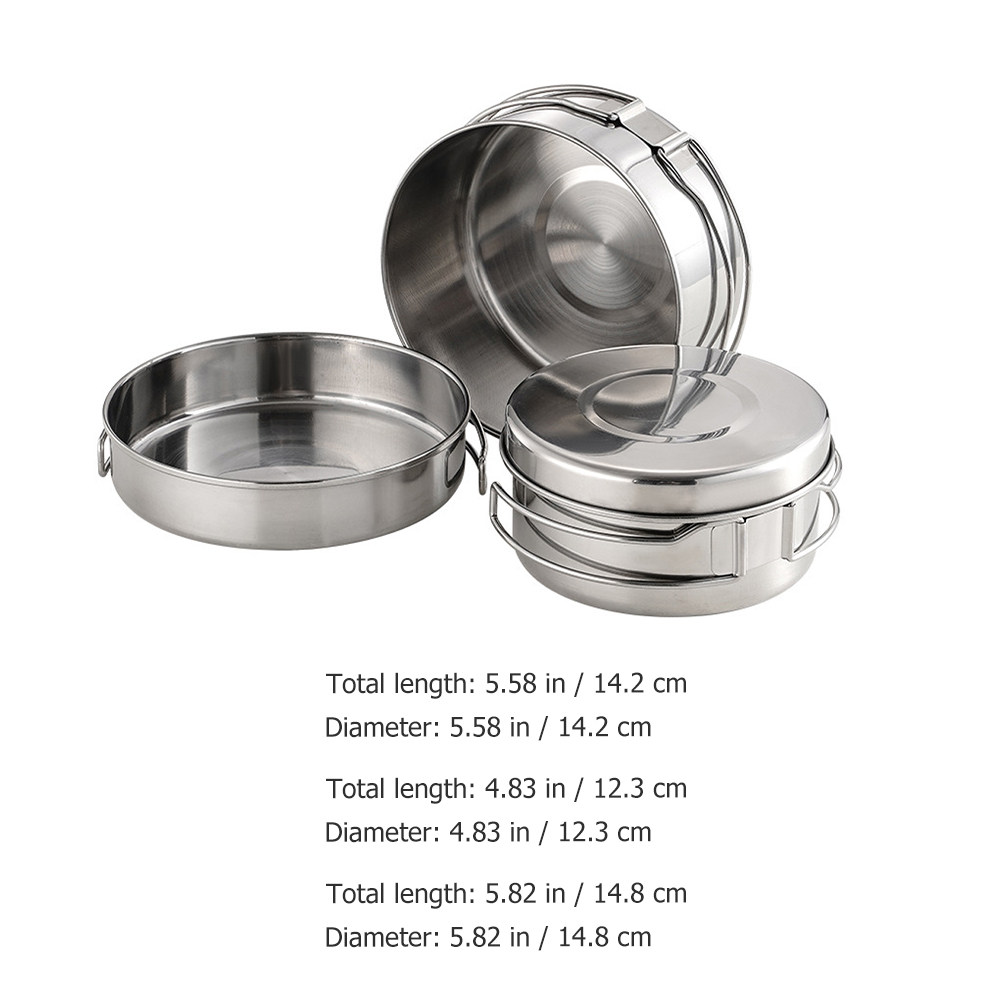 1Set Stainless Steel Camping C - Camping Cooking Cup ulasan dan harga