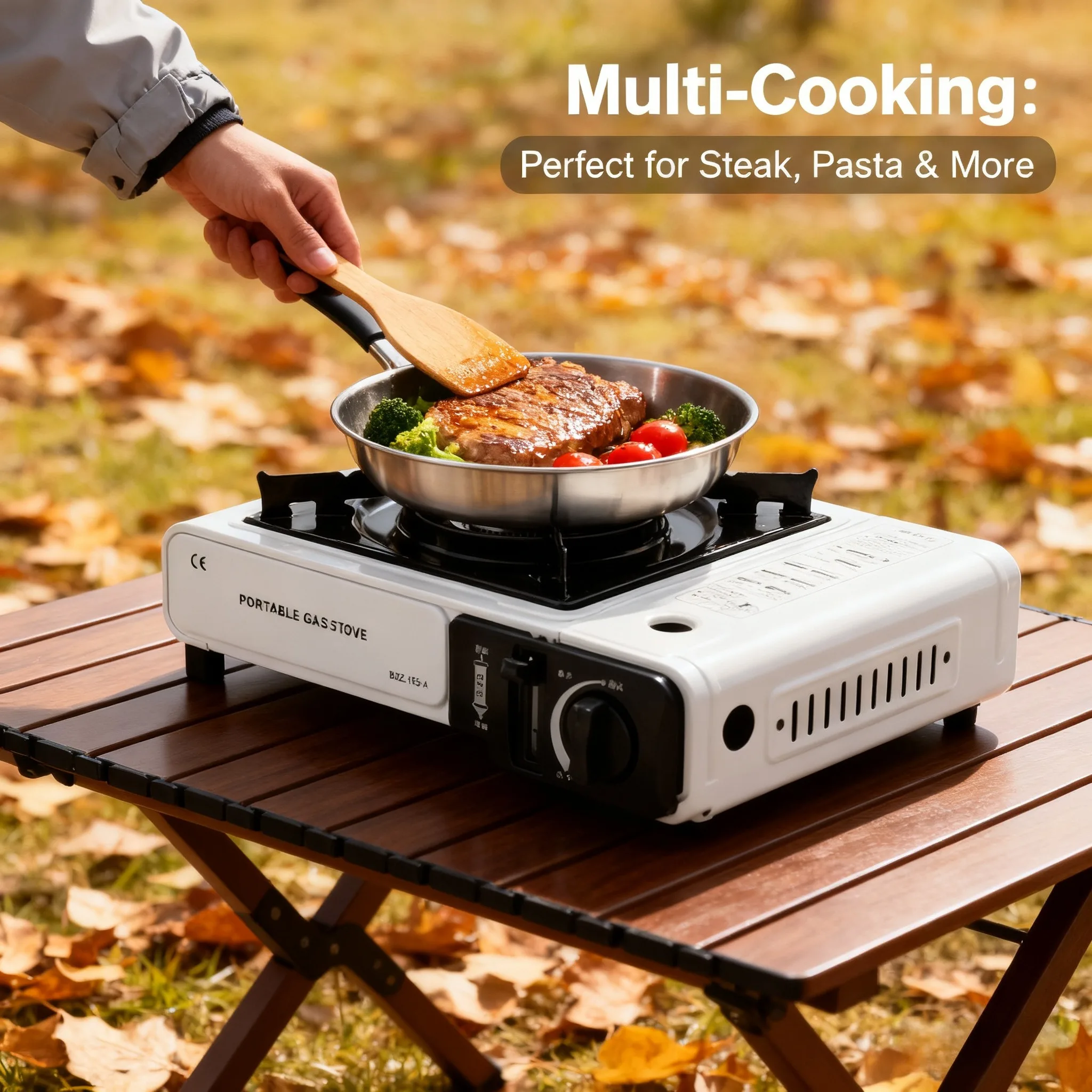 Portable Outdoor Gas Stove, Su - Camping Cooking Windshield ulasan dan harga