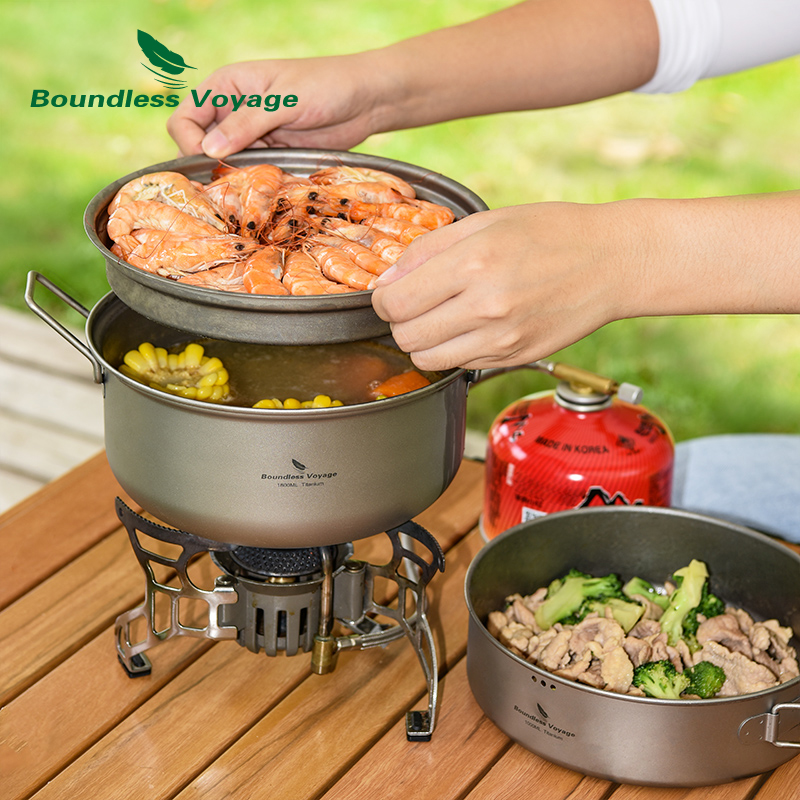 Boundless Voyage Titanium Stea - Camping Cooking Rice ulasan dan harga