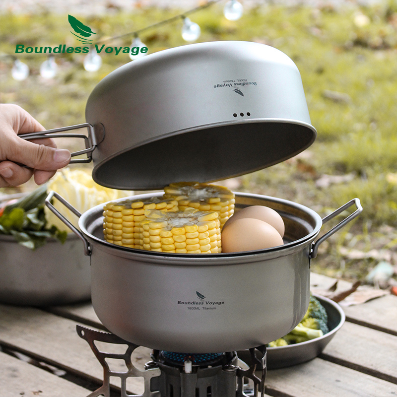 Boundless Voyage Titanium Stea - Camping Cooking Rice ulasan dan harga
