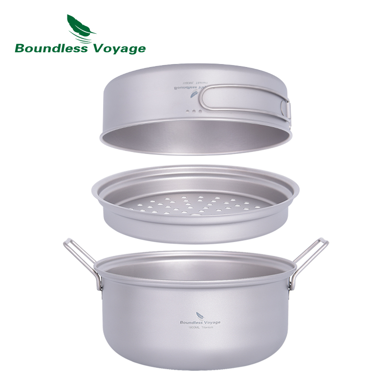 Boundless Voyage Titanium Stea - Camping Cooking Rice ulasan dan harga