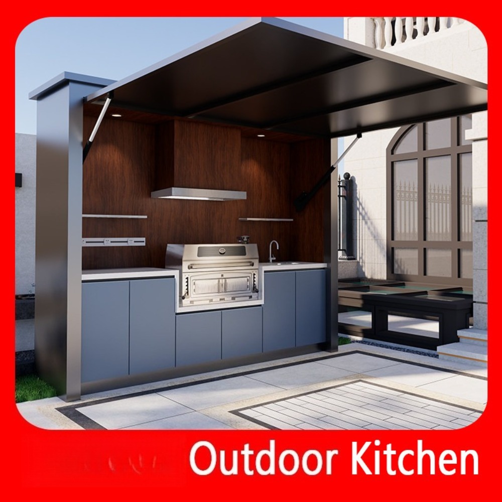 Mobile Outdoor Kitchen Island  - Camping Cooking Dining Set ulasan dan harga