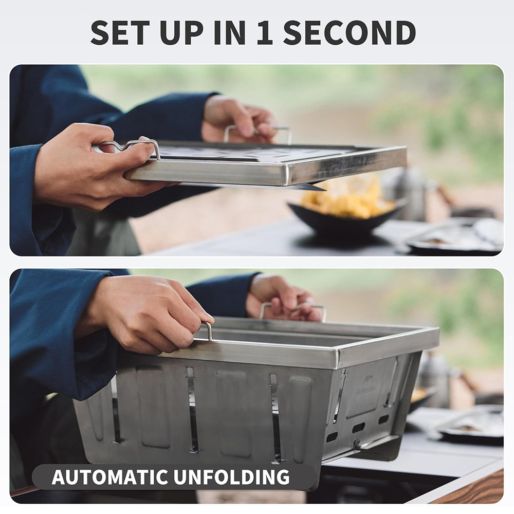 Naturehike Camping Charcoal Gr - Camping Cooking Rack ulasan dan harga