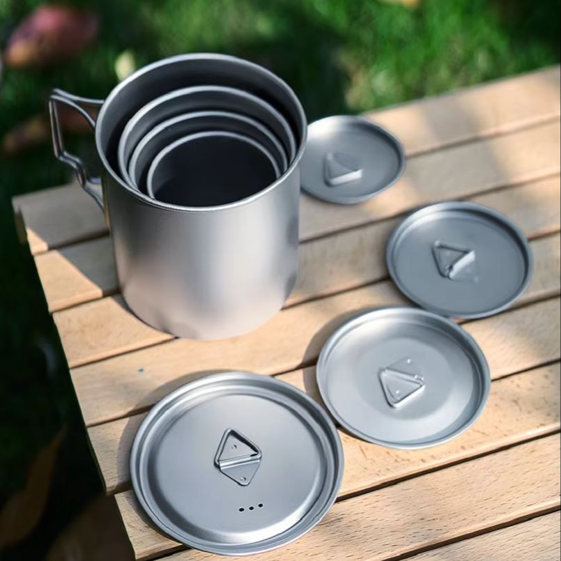 New Camping Titanium Cups 300m - Camping Cooking Cup ulasan dan harga