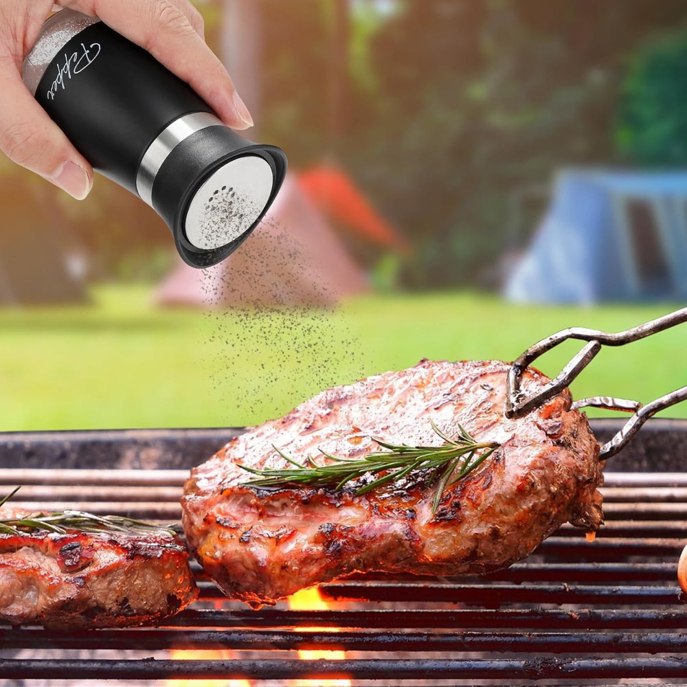 Stainless Steel Salt and Peppe - Camping Cooking Dining Set ulasan dan harga
