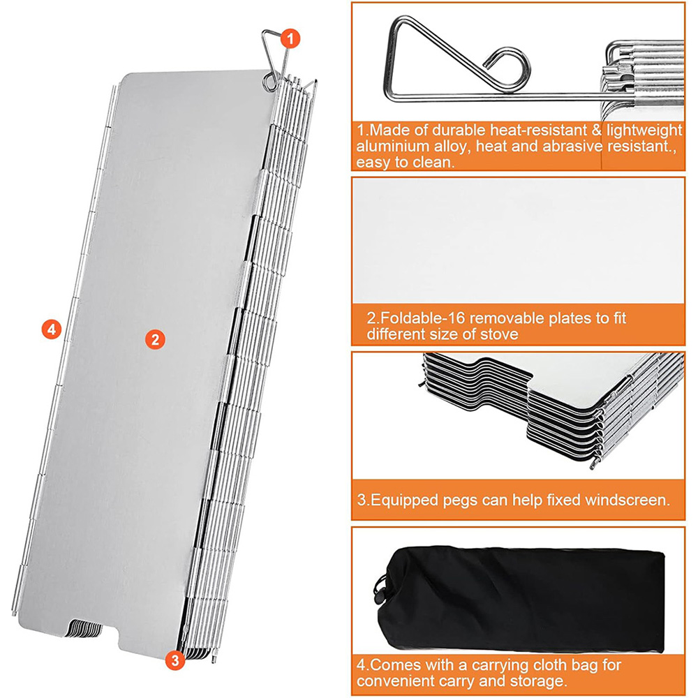Lightweight Folding Camping St - Camping Cooking Windshield ulasan dan harga