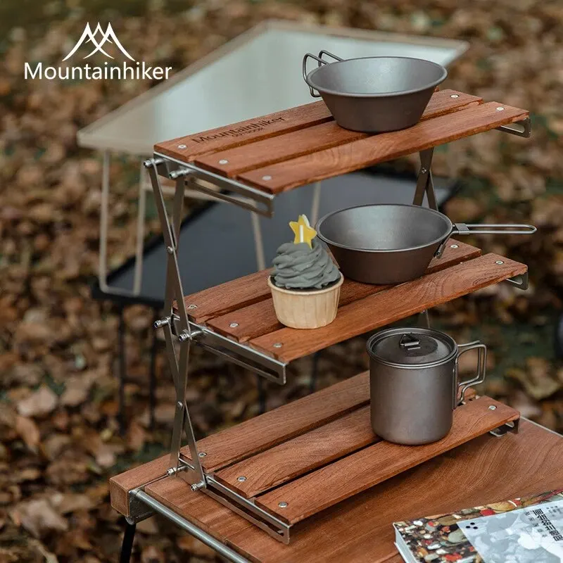 MOUNTAINHIKER Upgrade Outdoor  - Camping Cooking Table Foldable ulasan dan harga