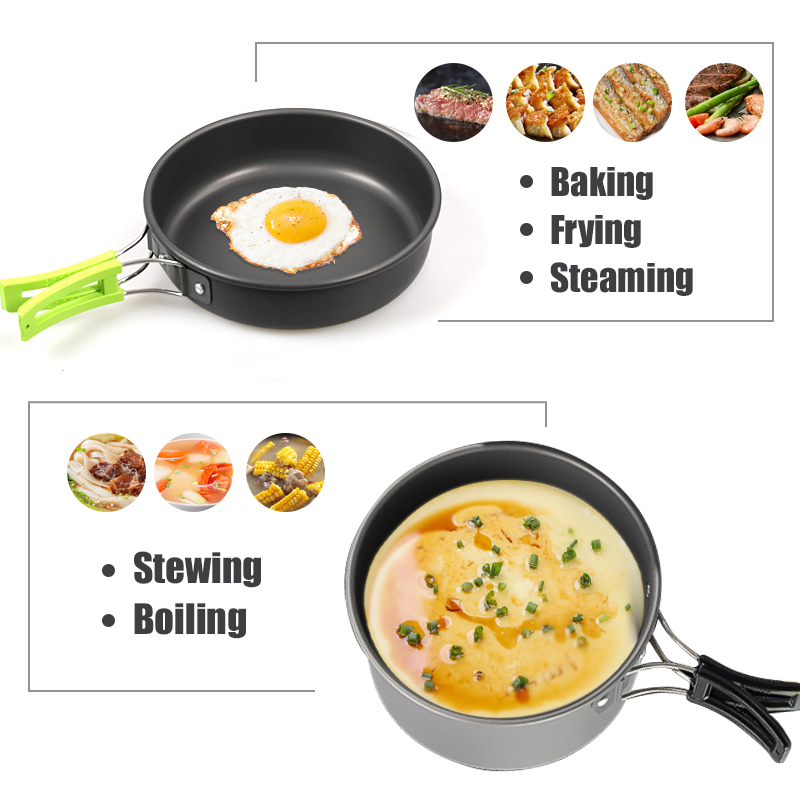 WESTTUNE Camping Cookware Kit  - Camping Cooking Rice ulasan dan harga