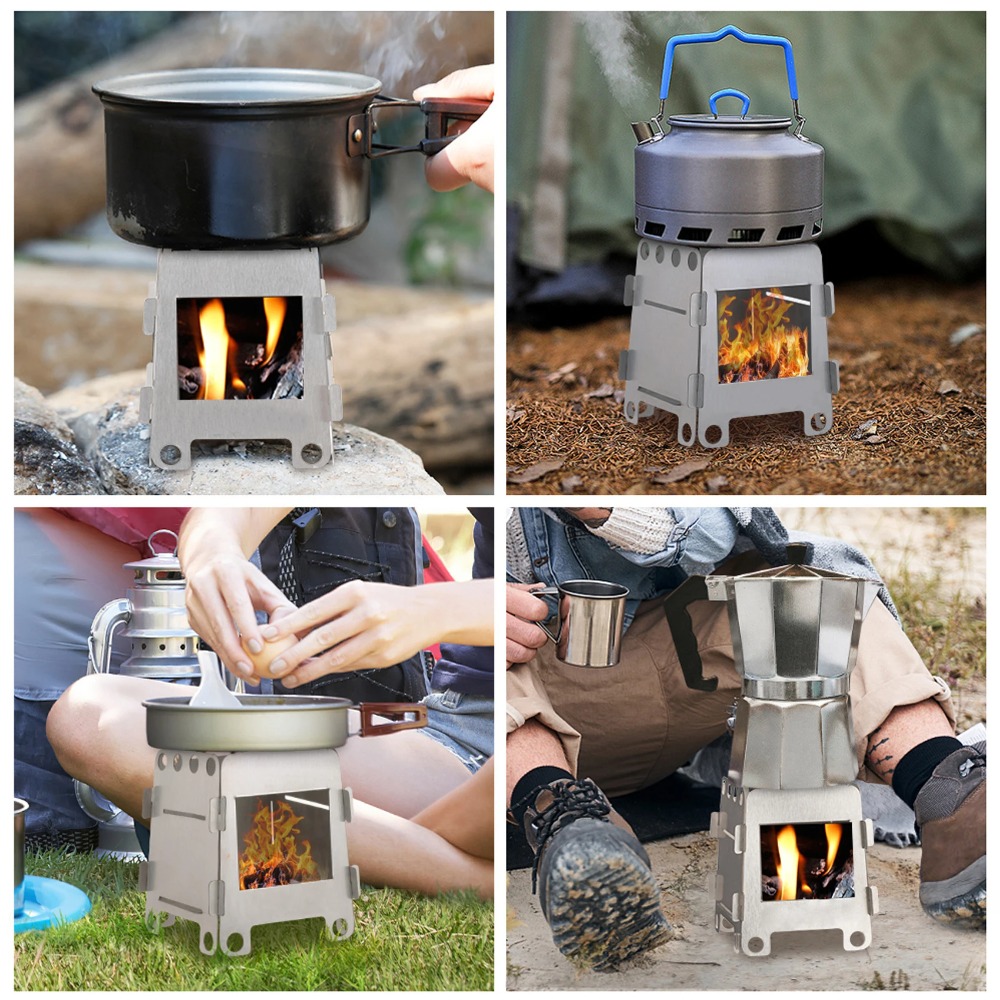 Camping Furnace Wood Stove Alc - Camping Cooking Windshield ulasan dan harga