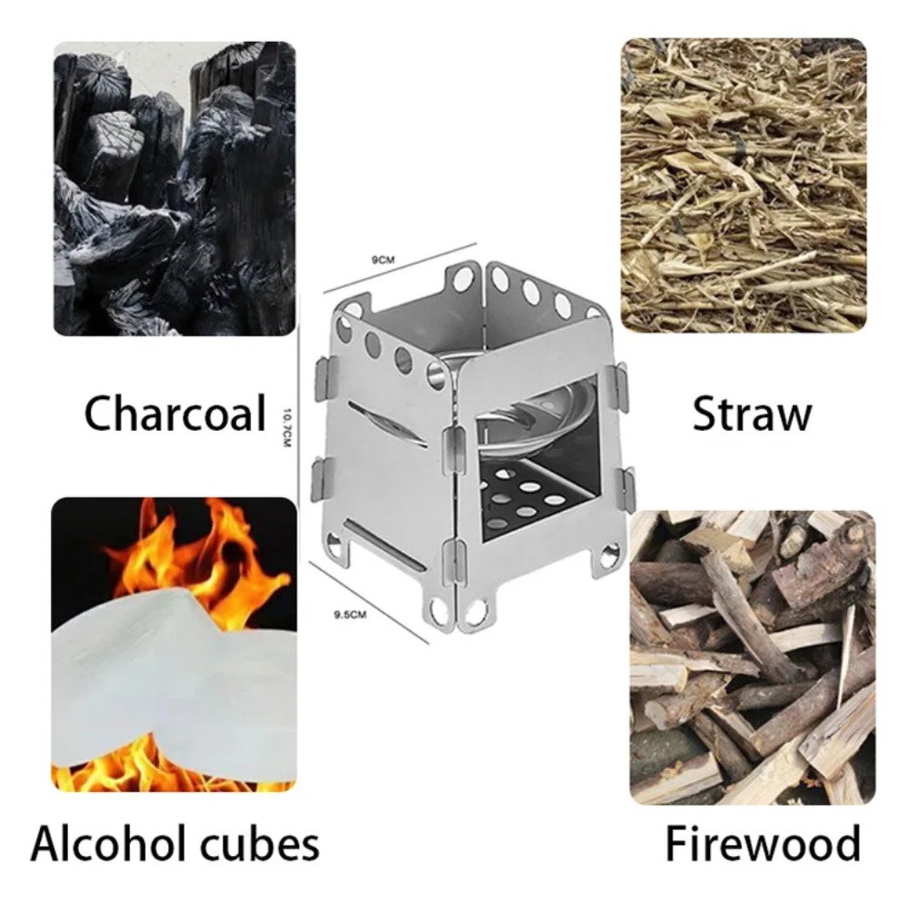 Camping Furnace Wood Stove Alc - Camping Cooking Windshield ulasan dan harga