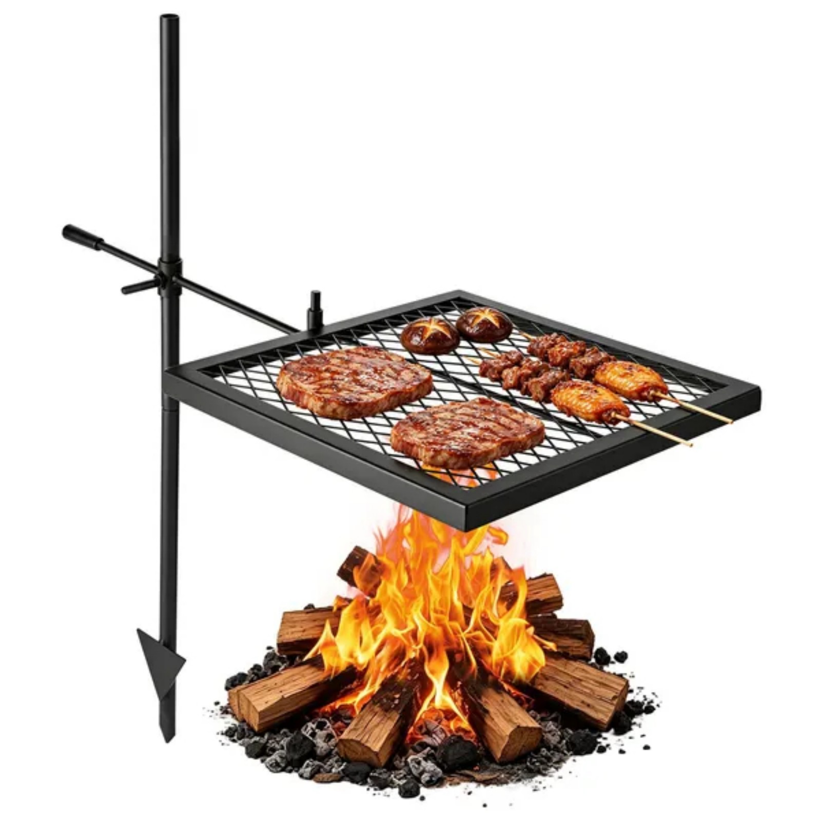 Heavy Duty Swivel Campfire Gri - Camping Cooking Over Fire ulasan dan harga