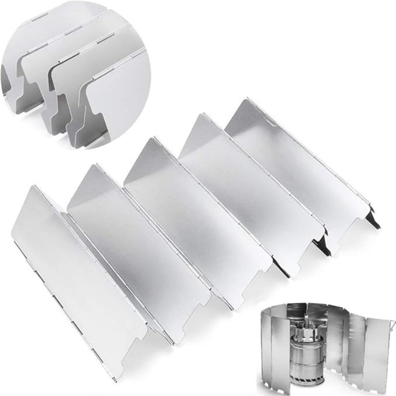 Ultra-Lightweight Aluminum All - Camping Cooking Windshield ulasan dan harga