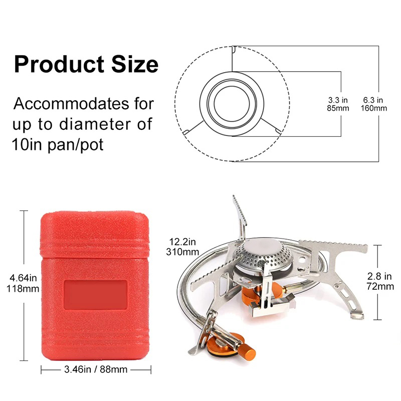 Camping Gas Stove Portable Fol - Camping Cooking Windshield ulasan dan harga