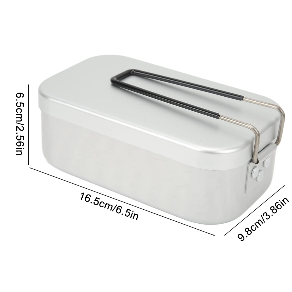 800ML Aluminum Lunch Boxes Out - Camping Cooking Rack ulasan dan harga