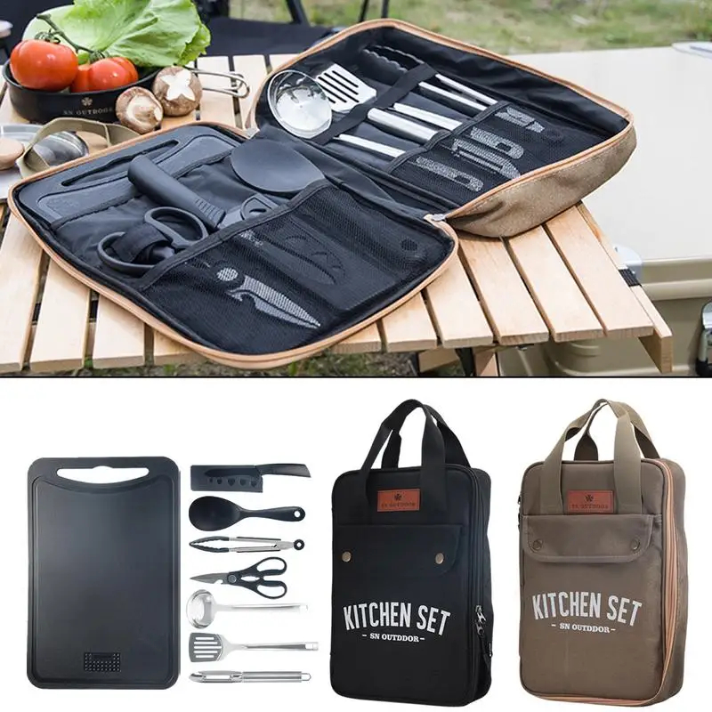 8pcs Camping Kitchen Cookware  - Camping Cooking Cylinder ulasan dan harga