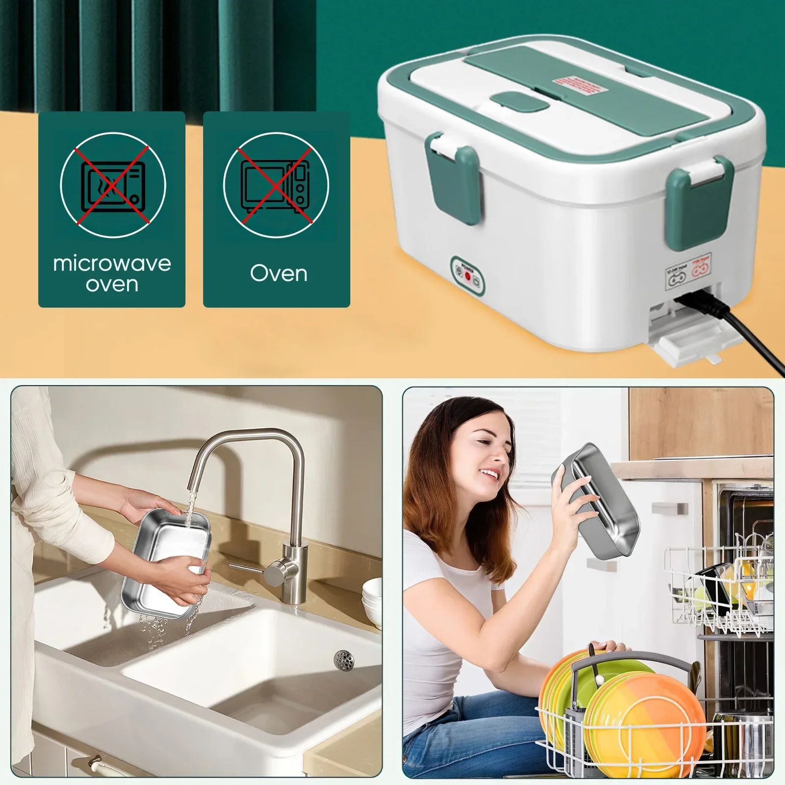 Electric Lunch Box Food Warmer - Camping Cooking Electric ulasan dan harga