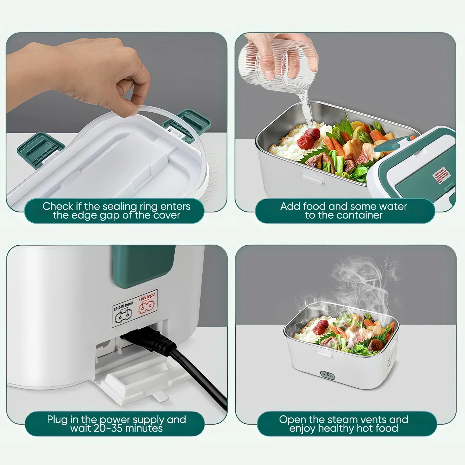 Electric Lunch Box Food Warmer - Camping Cooking Electric ulasan dan harga