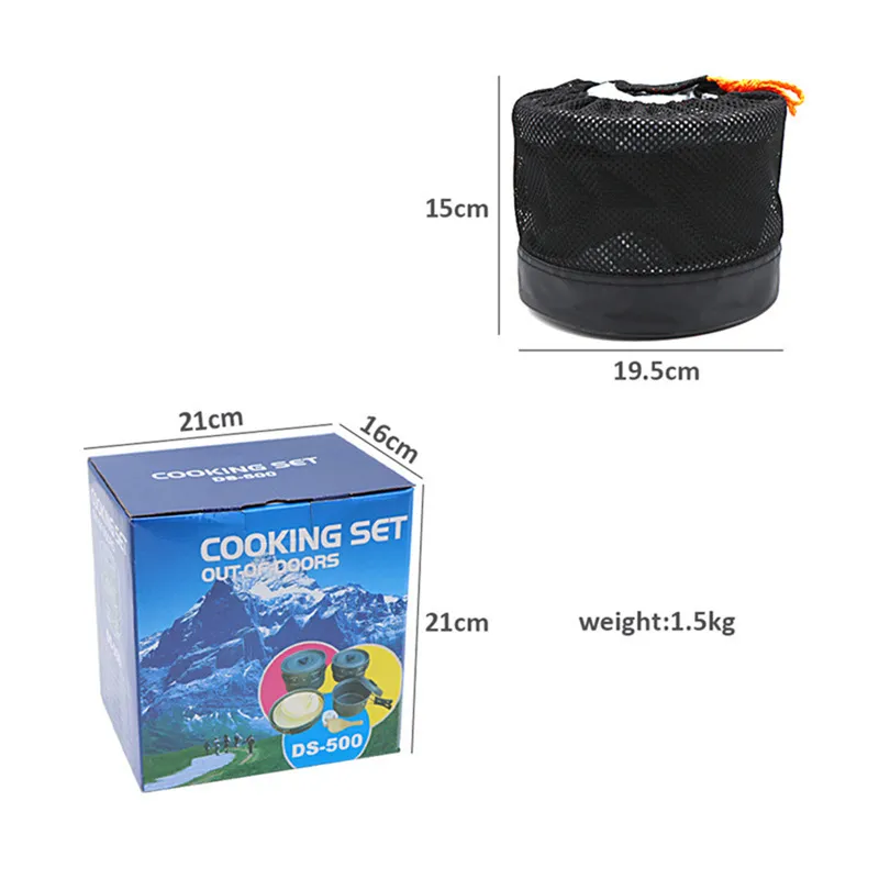 Portable Camping Cookware Set  - Camping Cooking Set For 4 ulasan dan harga