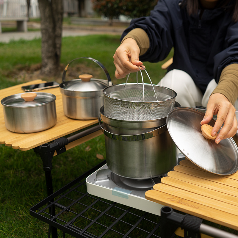 NOBANA Newest Outdoor Stainles - Camping Cooking Cylinder ulasan dan harga