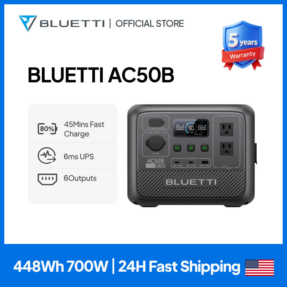 BLUETTI AC50B Portable Power S - Camping Cooking Electric ulasan dan harga