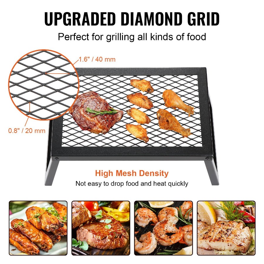 Folding Campfire Grill Heavy D - Camping Cooking Over Fire ulasan dan harga