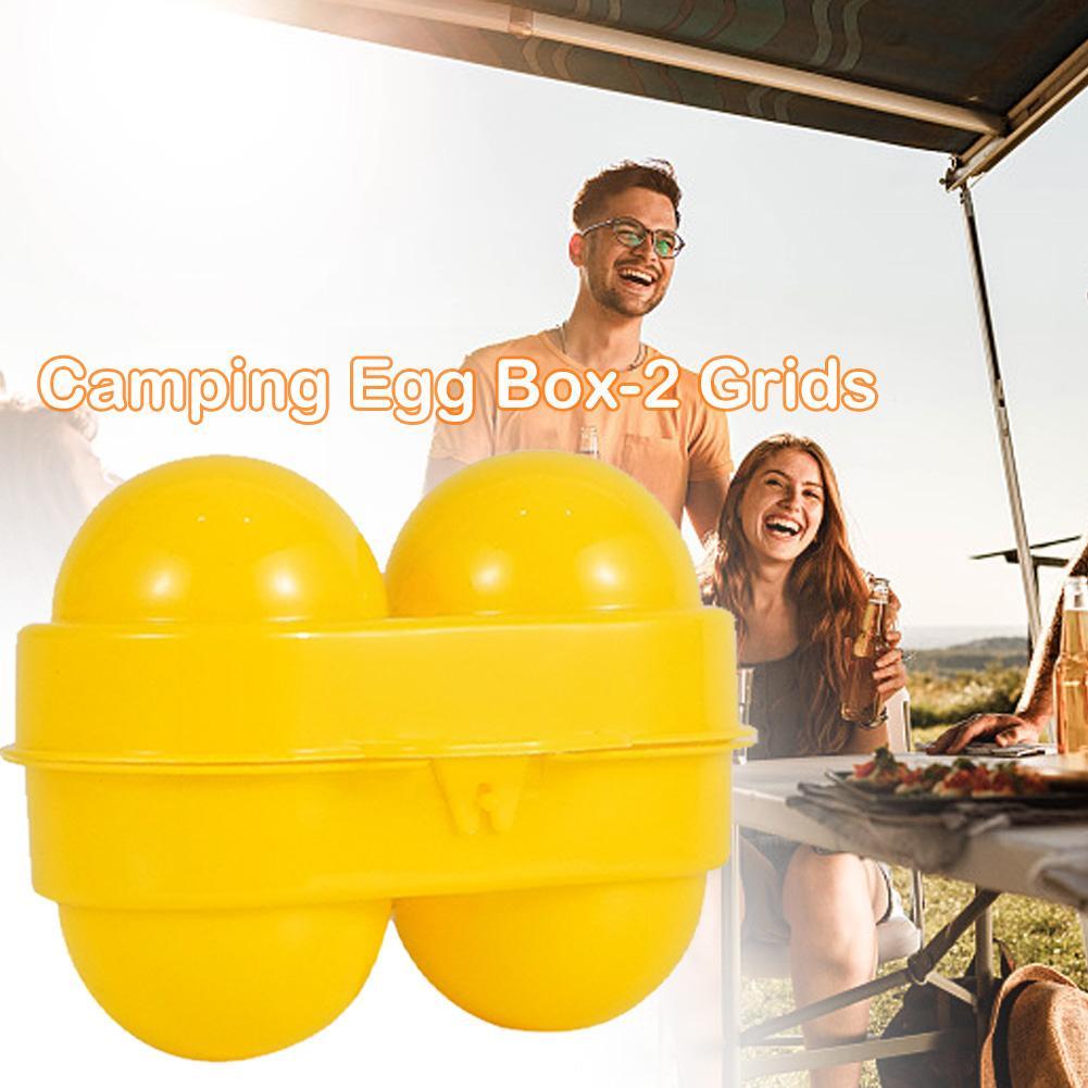 2 Grid Egg Storage Box Contain - Camping Cooking Rack ulasan dan harga