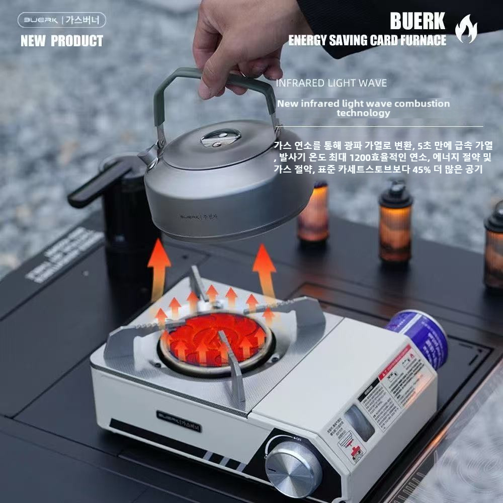 BUERK 4000W Infrared Stove Por - Camping Cooking Windshield ulasan dan harga