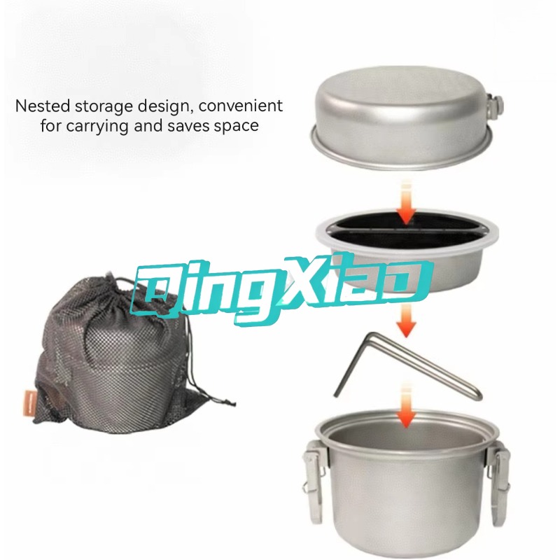 Outdoor 304 Stainless Steel Mu - Camping Cooking Rice ulasan dan harga