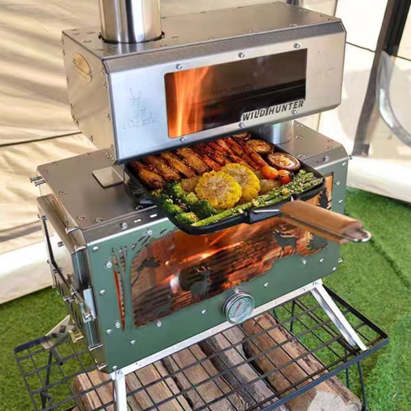 Camping Firewood Stove 2-Side  - Camping Cooking Fire Stove ulasan dan harga