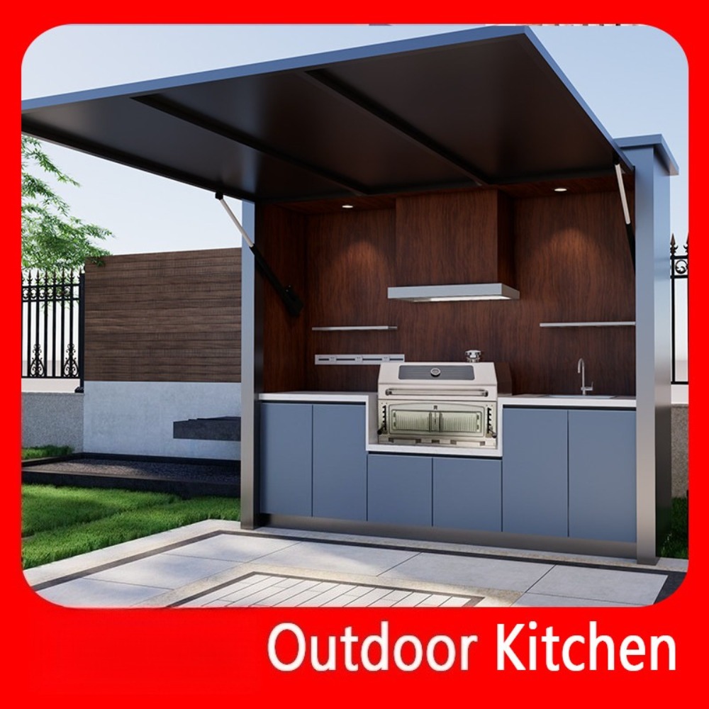 #Mobile Outdoor Kitchen Island - Camping Cooking Dining Set ulasan dan harga