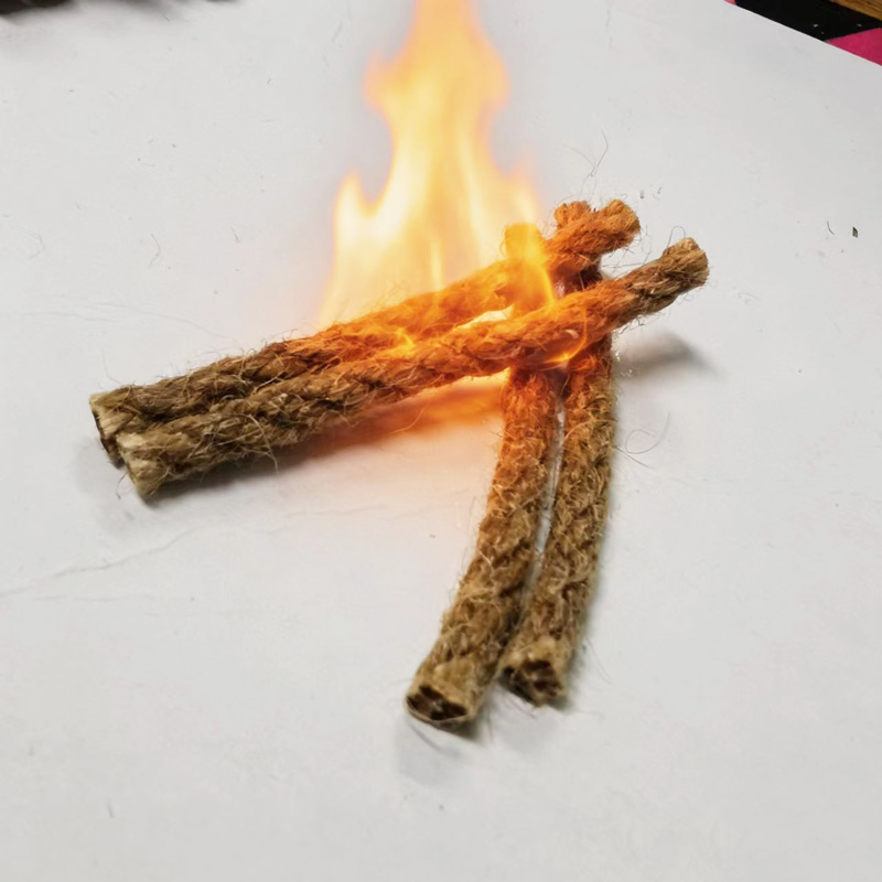 Outdoor Mini Wax Hemp Rope Por - Camping Cooking Fire Stove ulasan dan harga