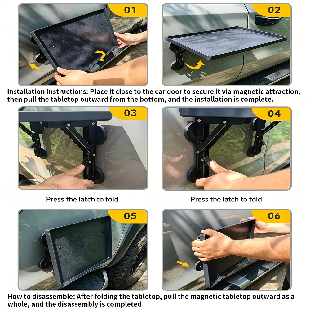 Portable Car Side Door Hanging - Camping Cooking Table Foldable ulasan dan harga