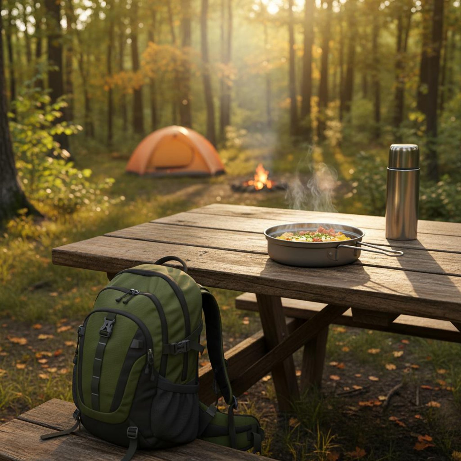 2 Pieces Metal Camping Cook Se - Camping Cooking Dining Set ulasan dan harga