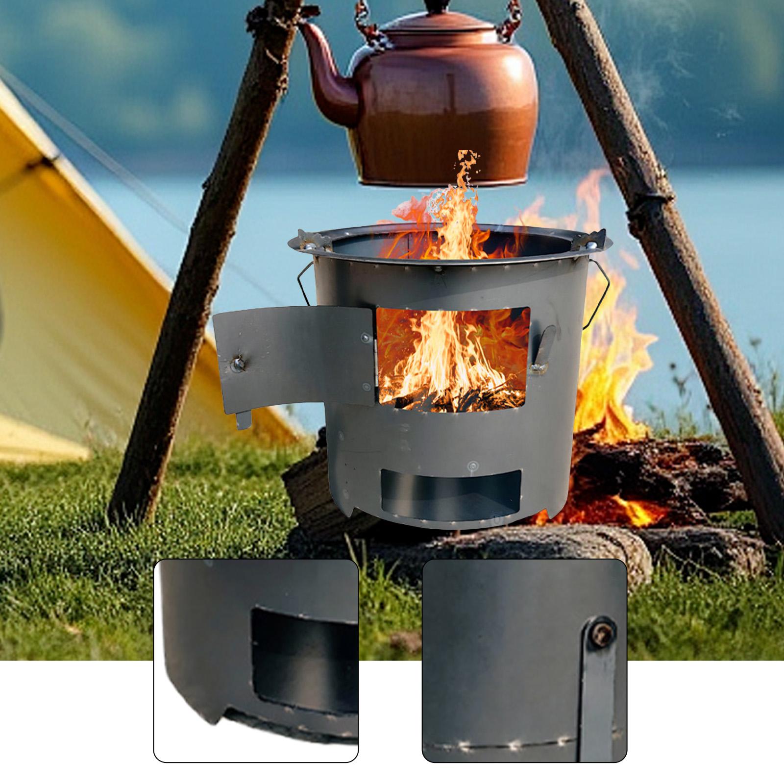 Wood Burning Furnace Cook over - Camping Cooking Over Fire ulasan dan harga
