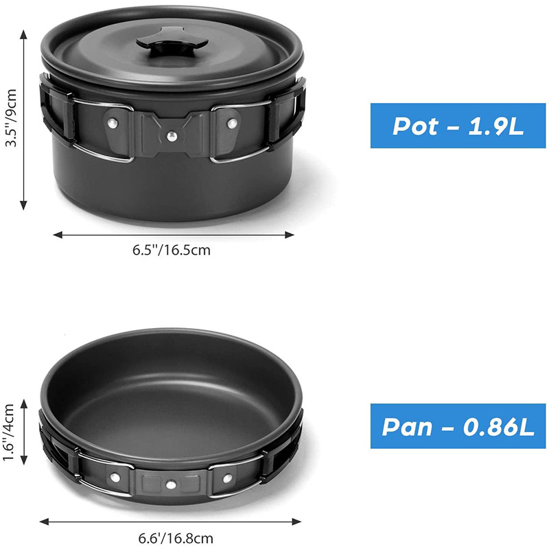 1 Set Outdoor Pot Pan Camping  - Camping Cooking Cup ulasan dan harga