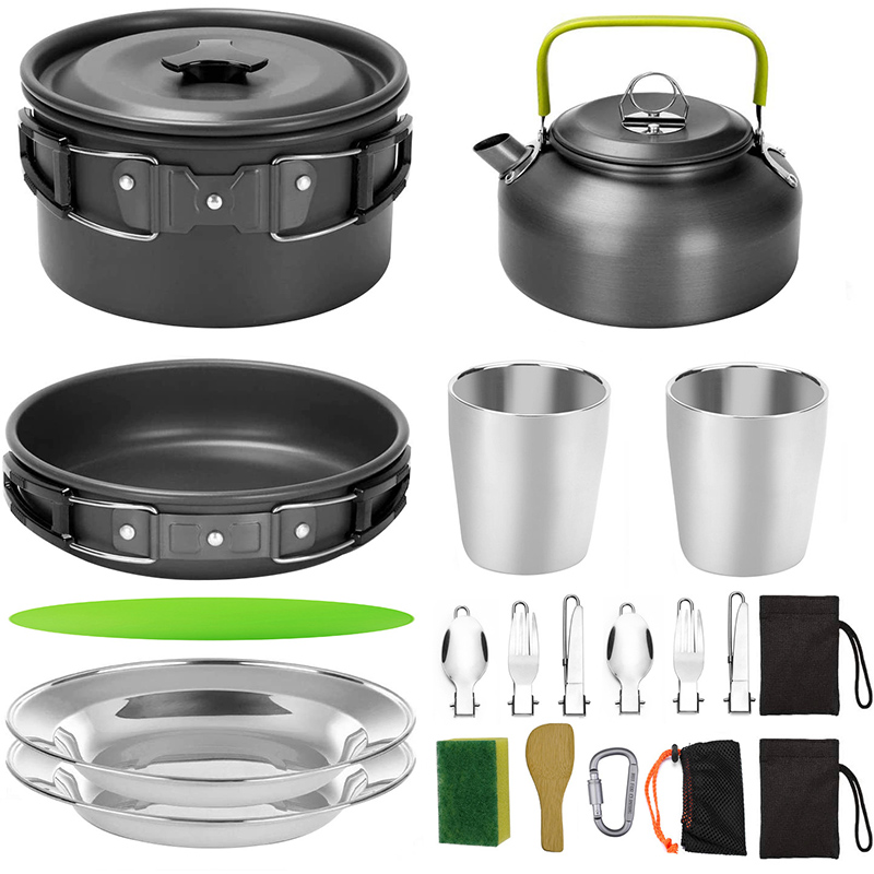 1 Set Outdoor Pot Pan Camping  - Camping Cooking Cup ulasan dan harga