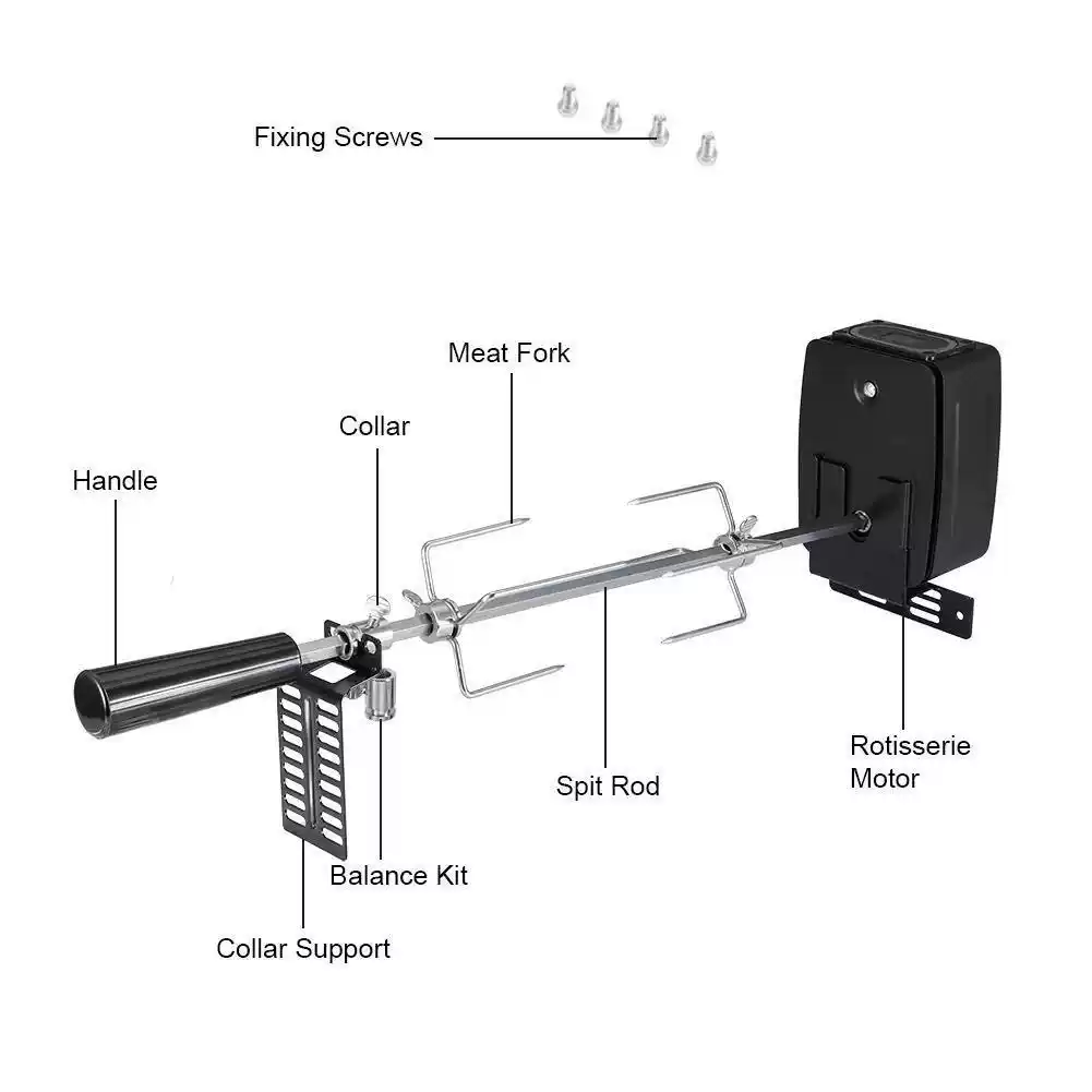 Automatic Electric BBQ Rotisse - Camping Cooking Electric ulasan dan harga