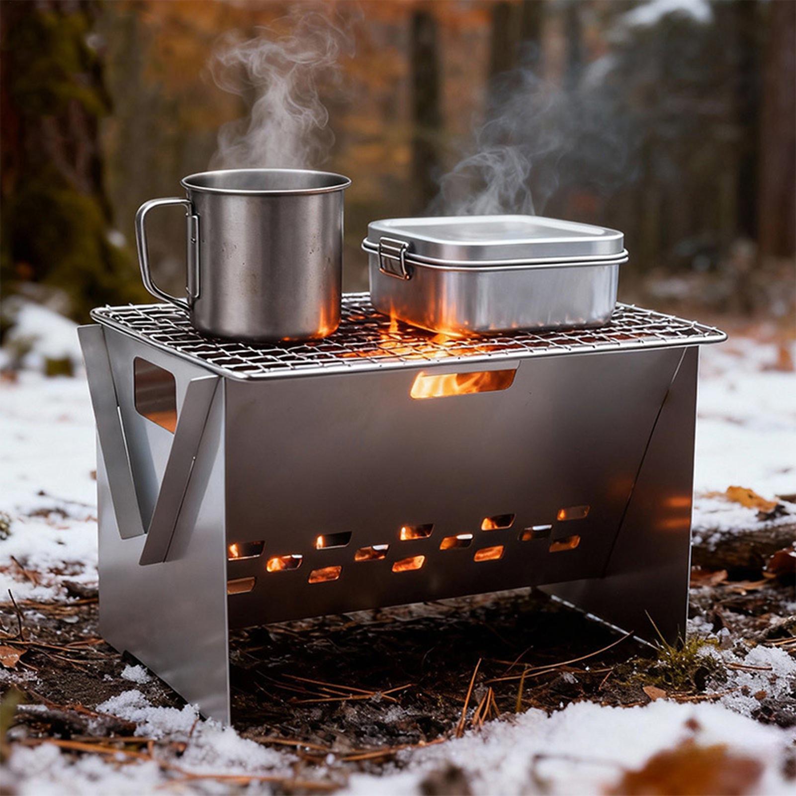 Foldable Portable Charcoal Gri - Camping Cooking Fire Stove ulasan dan harga