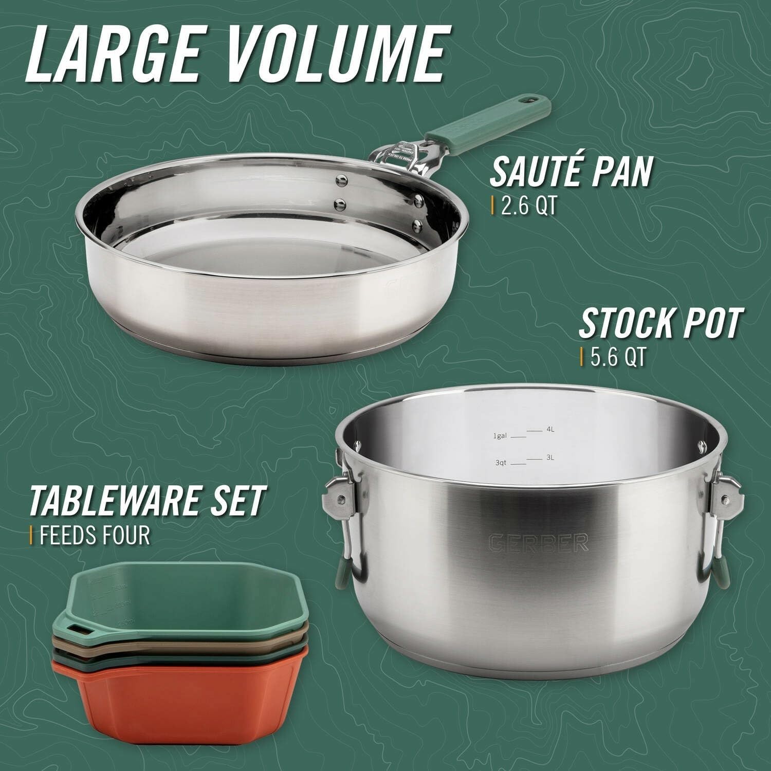 Outdoor Cooking Camping Cookwa - Camping Cooking Set For 4 ulasan dan harga